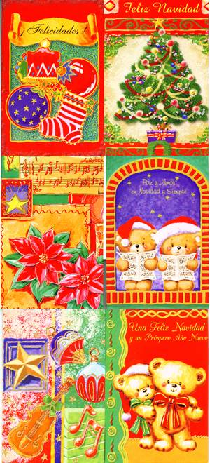 Tarjetas de Navidad , Spanish Christmas cards Puerto Rico